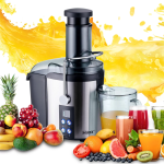 1300W KOIOS Centrifugal Juicer Machines, Juice Extractor with Extra Large 3inch Feed Chute, Full Copper Motor, Titanium-Plated Filter, High Juice Yield, 3 Speeds Mode